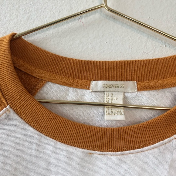 F21 Mustard Baseball Tee - Picture 2 of 3